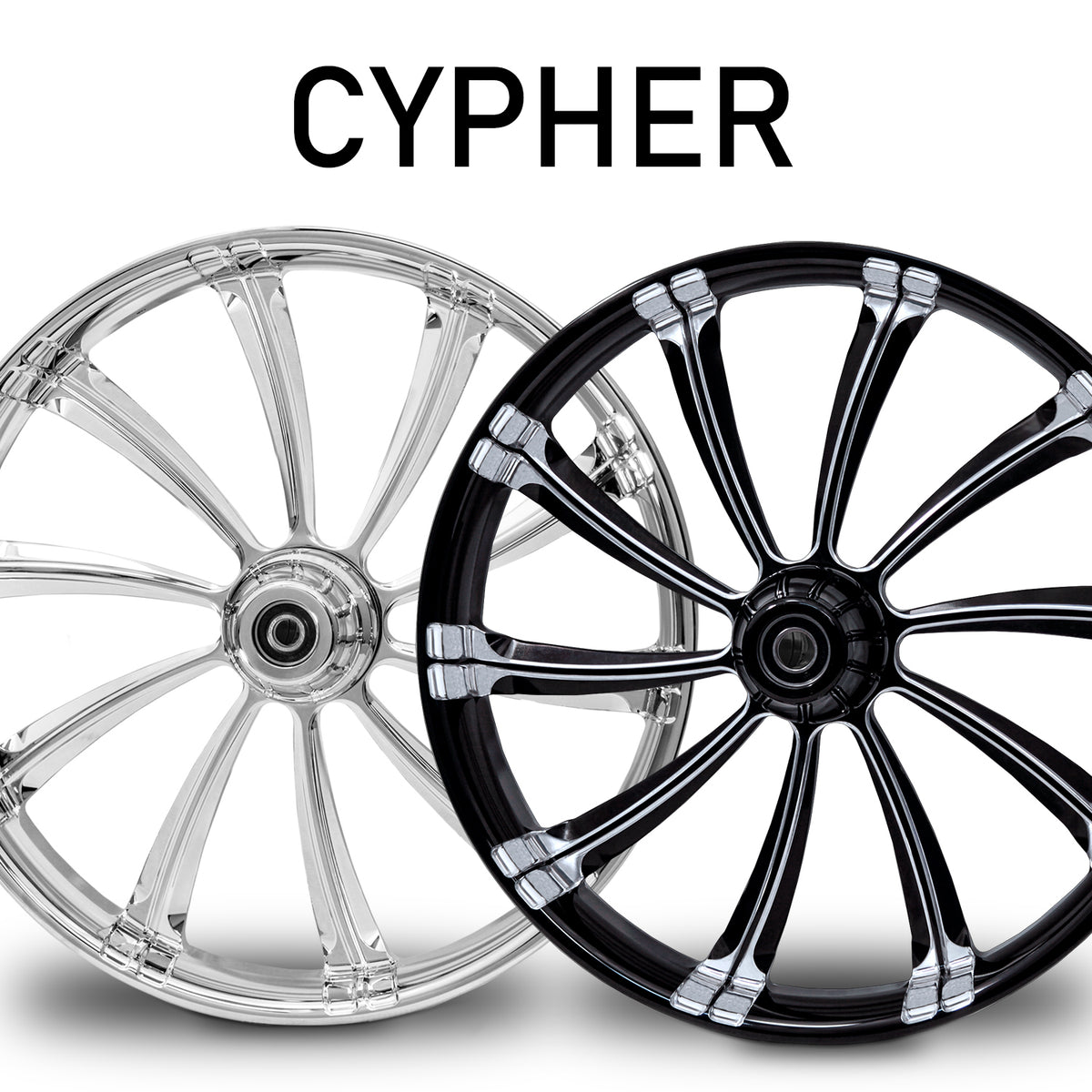 RC Components Cypher forged wheel – chrome and black finishes