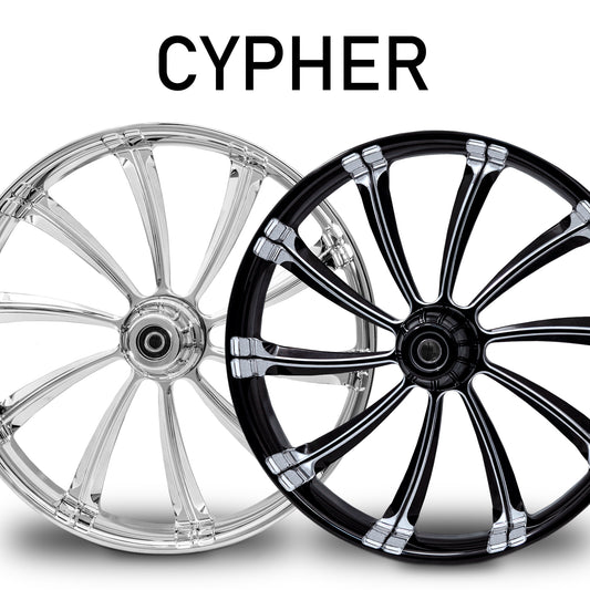 RC Components Cypher forged wheel – chrome and black finishes