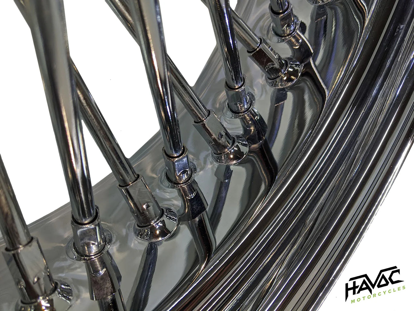 Fat Spoke, All Chrome, 18x5.5 Cush Drive, Without ABS