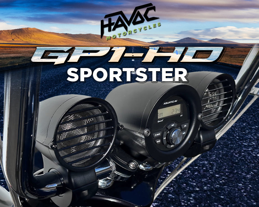 Havoc GP-1 HD Dyna/Sportster Gauge Stereo Head Unit