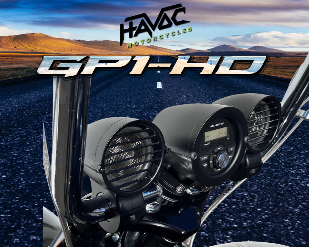 Havoc GP-1 HD Softail Gauge Stereo Head Unit