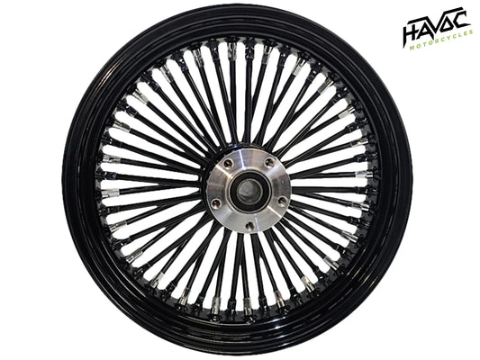 Fat Spoke, Black, 18x5.5 Cush Drive, With ABS