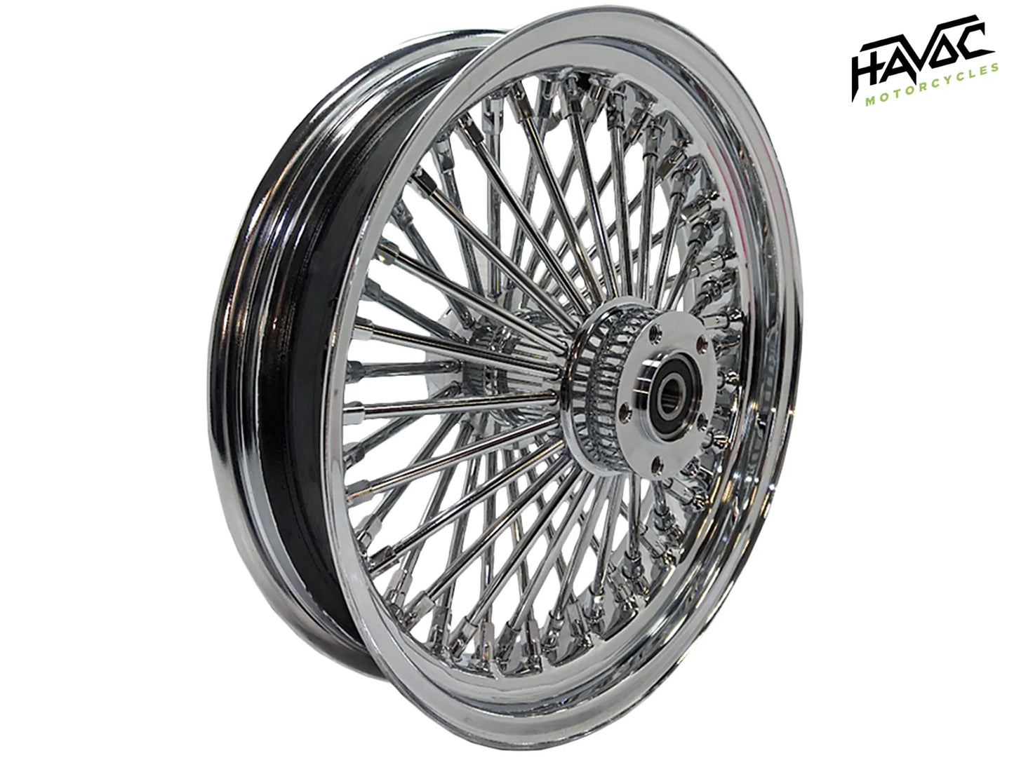 Fat Spoke, All Chrome, 18x5.5 Cush Drive, Without ABS