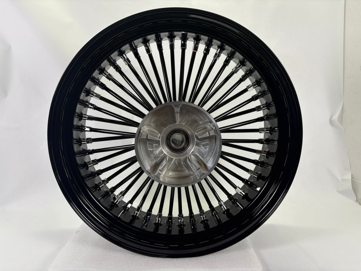 18x5.5 Black Fat Spoke Cush Drive Wheel with ABS