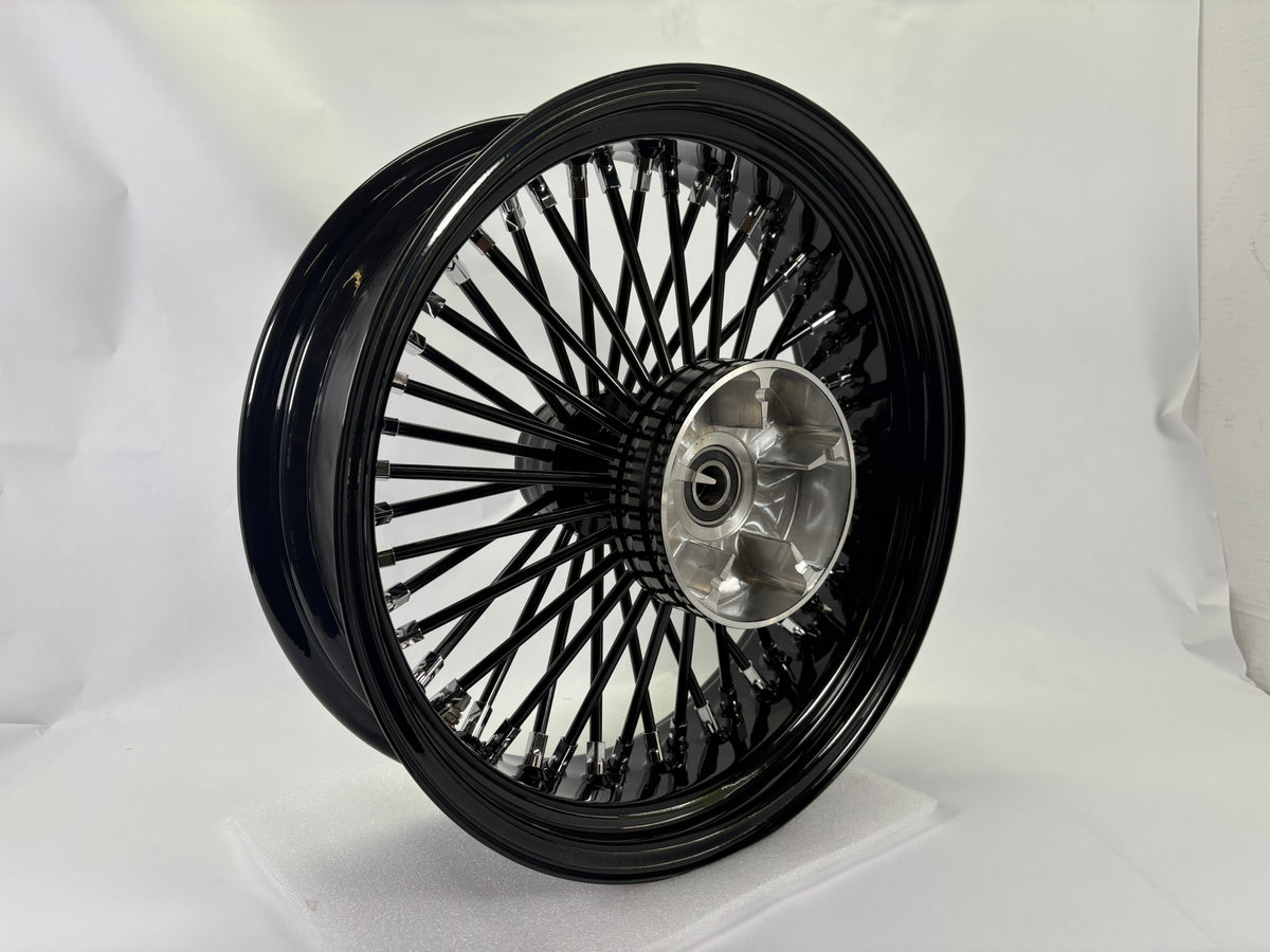 18x5.5 Black Fat Spoke Cush Drive Wheel with ABS
