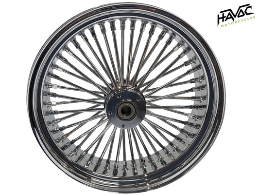 Fat Spoke Wheel, 18x5.5 Dual Disc Front, All Chrome, for 2008-2023 Touring Models with ABS