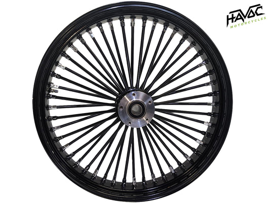 Fat Spoke, 21 x 3.5 Dual Disc Front, Black, for 2000-2007 Touring Models