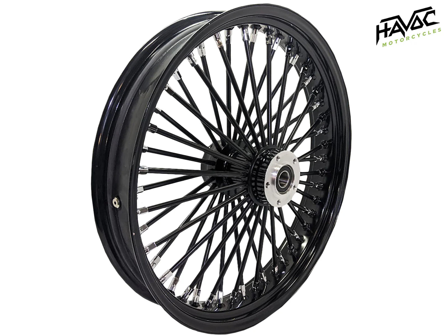 Fat Spoke, Black, 18x5.5 Cush Drive, With ABS