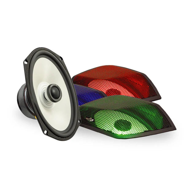 Havoc Roar Stereo HSR-600.4 Highway Pods and Lids Four Speaker Stereo System for Harley-Davidson Road King