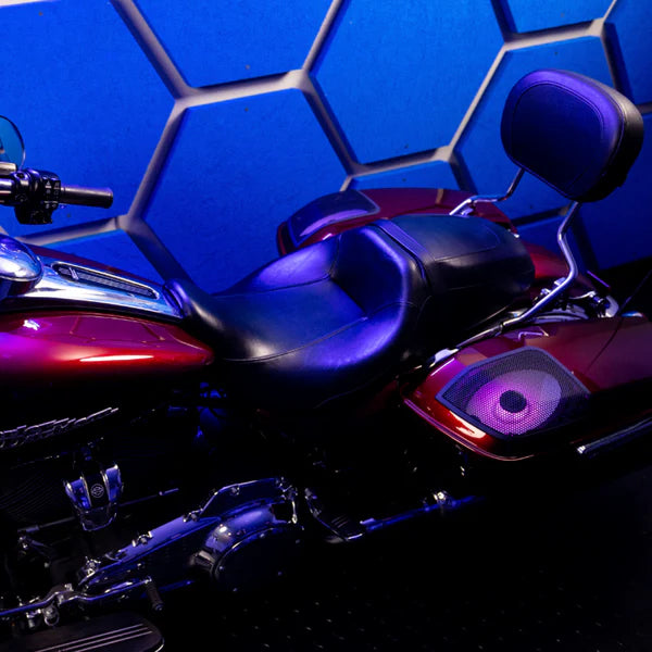 Havoc Roar Stereo HSR-600.4 Highway Pods and Lids Four Speaker Stereo System for Harley-Davidson Road King