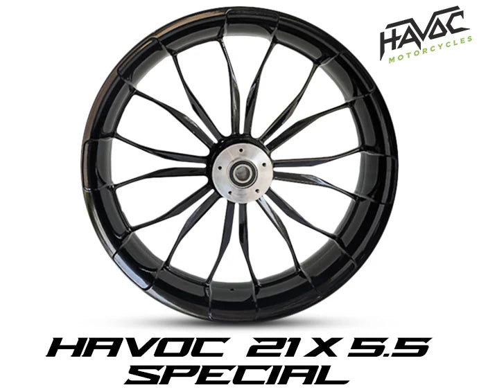 Havoc Fat 23 x 5.5 Complete Front Kit for Harley-Davidson Touring (1998–Present)