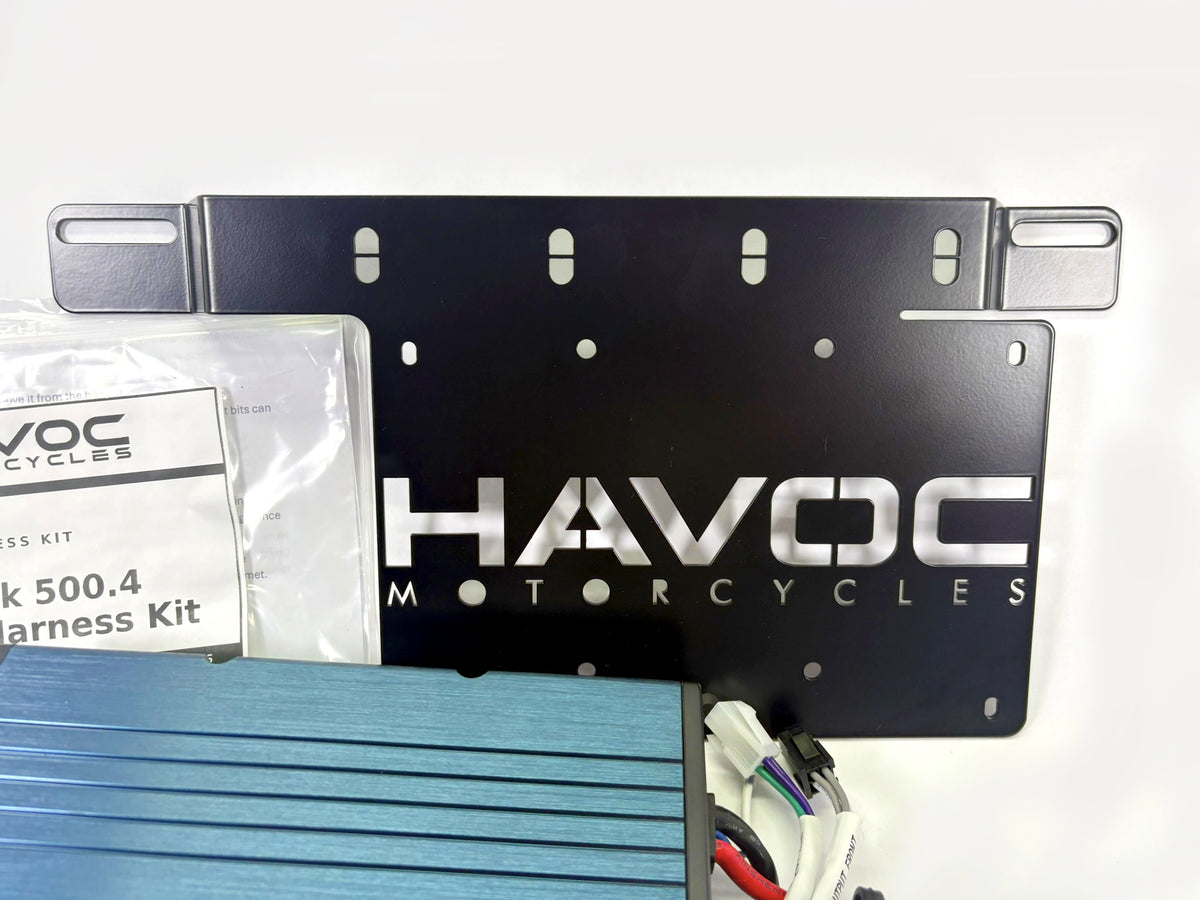Havoc RoadLock AD500.4 Saddlebag Amp Kit for Harley Davidson Touring