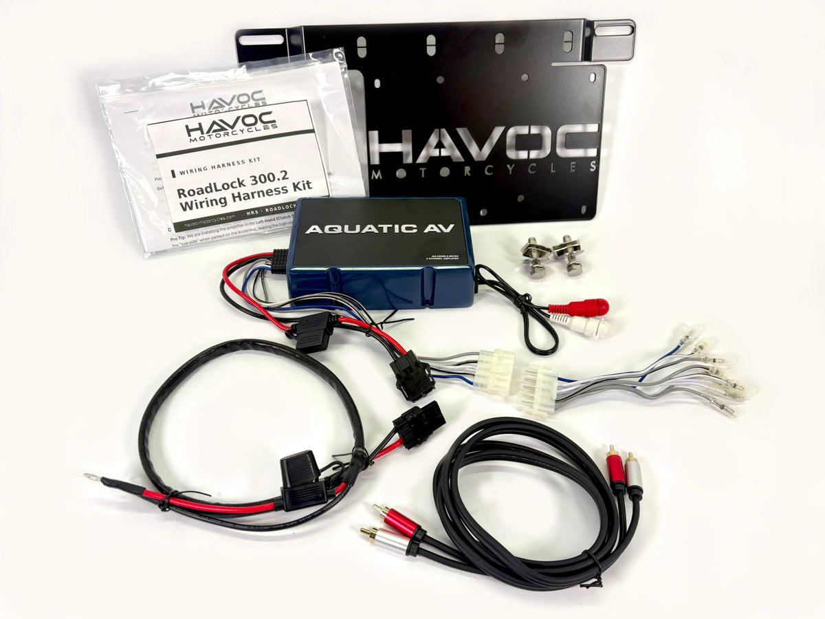 Havoc Road-Lock AD300.2 Saddlebag Amplifier System for Harley Touring – 300W