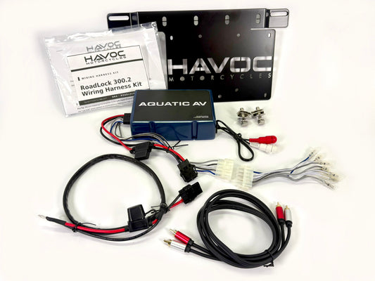 Havoc Road-Lock AD300.2 Saddlebag Amplifier System for Harley Touring – 300W