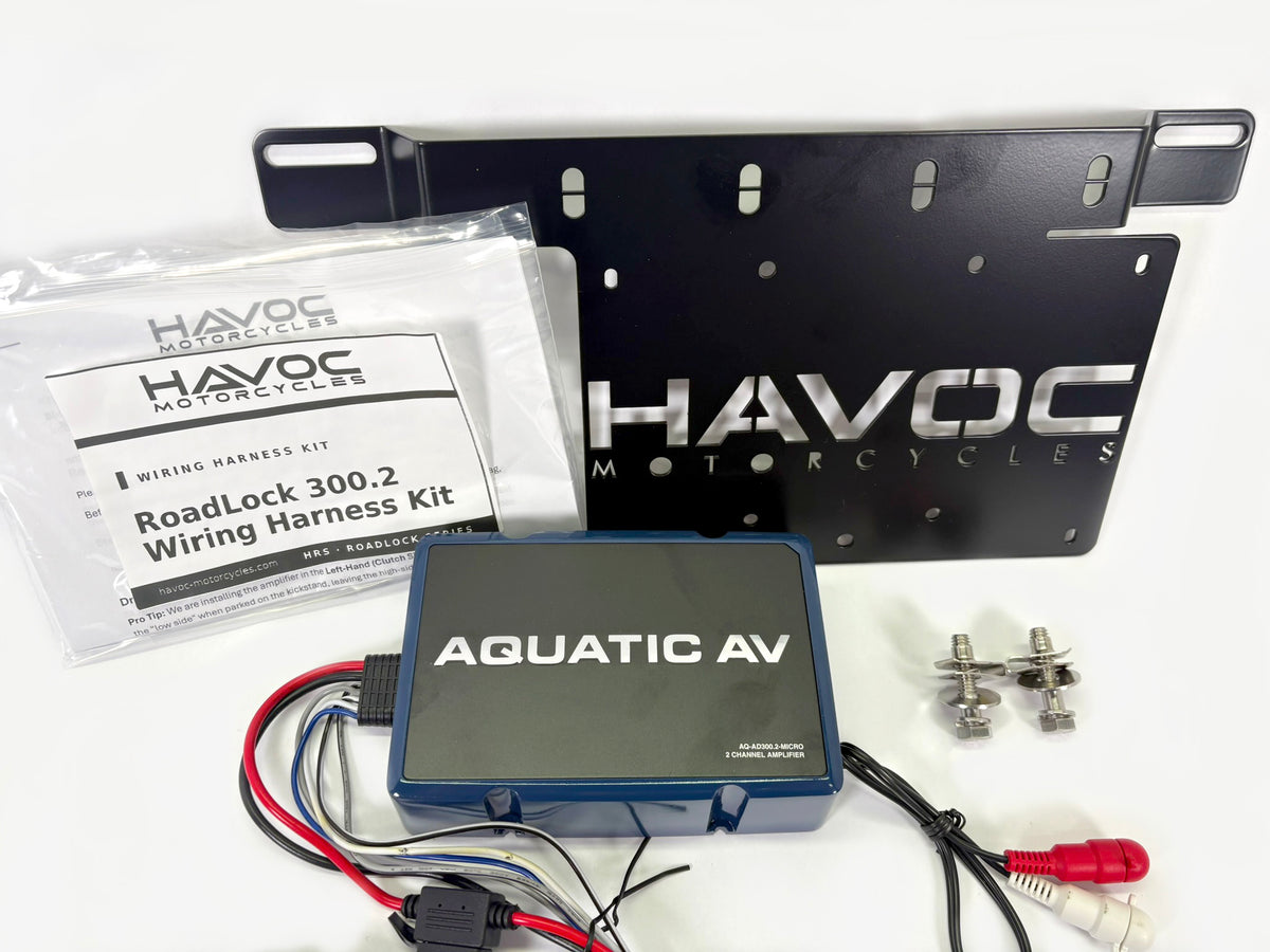 Havoc Road-Lock AD300.2 Saddlebag Amplifier System for Harley Touring – 300W