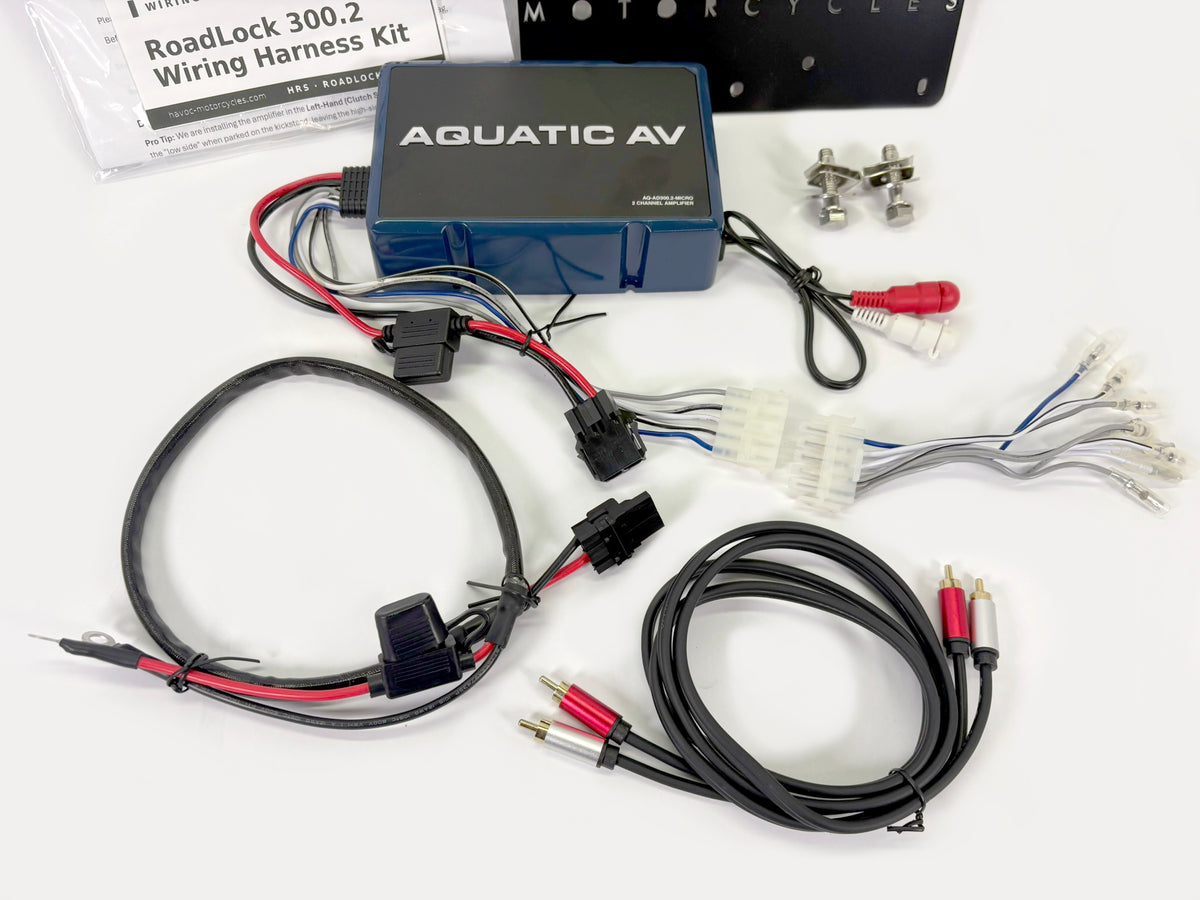 Havoc Road-Lock AD300.2 Saddlebag Amplifier System for Harley Touring – 300W