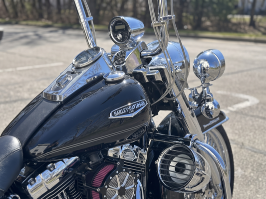 Havoc Roar Stereo HRS-600.4 Highway Pods and Lids Four Speaker Stereo System for Harley-Davidson Road King