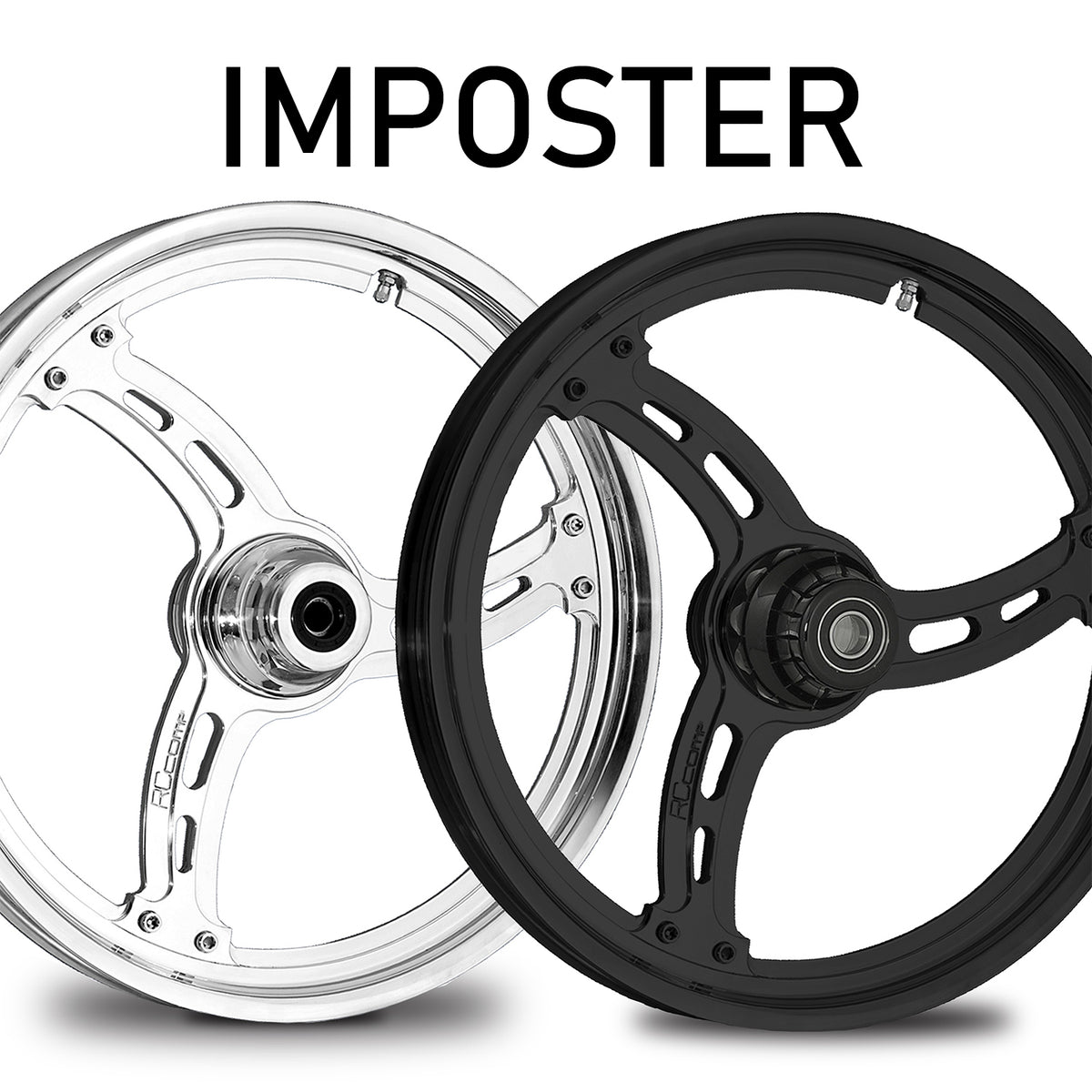 RC Components Imposter forged wheel – chrome and black finishes