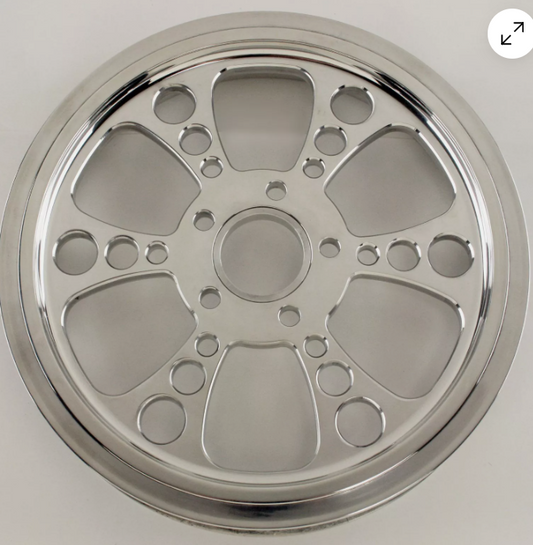 CLEARANCE ITEM Ultima Polished Kool Kat Pulley 65 Tooth,  1-1/8" Wide