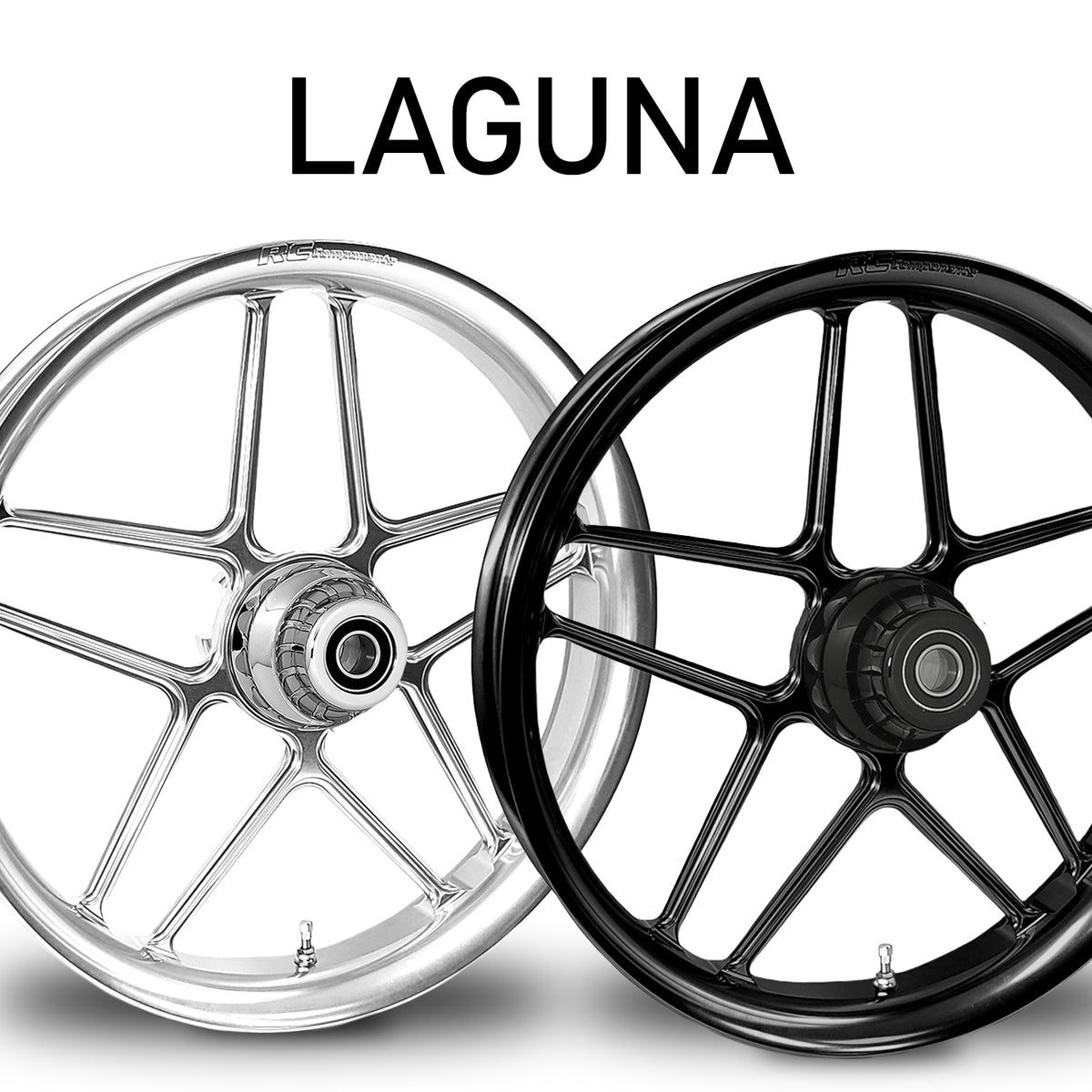 RC Components Laguna forged wheel – chrome and black finishes