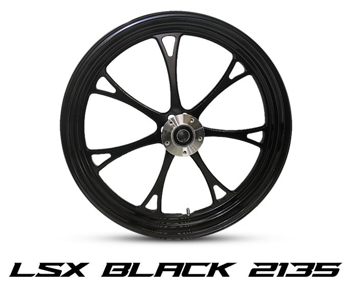 LSX Black by Havoc Motorcycles 21" Dual Disc Wheel for Harley Touring