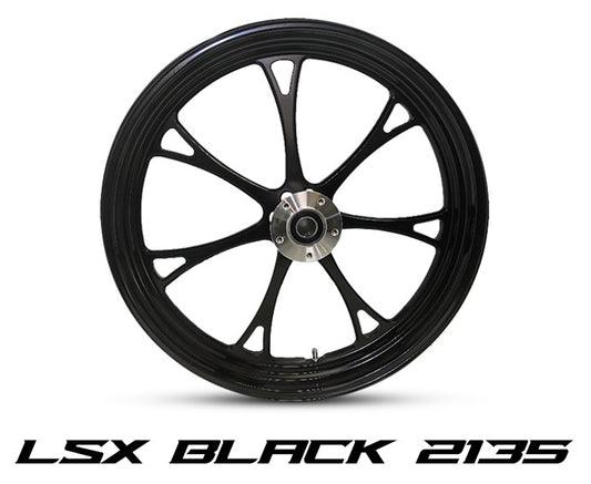 LSX Black by Havoc Motorcycles 21" Dual Disc Wheel for Harley Touring