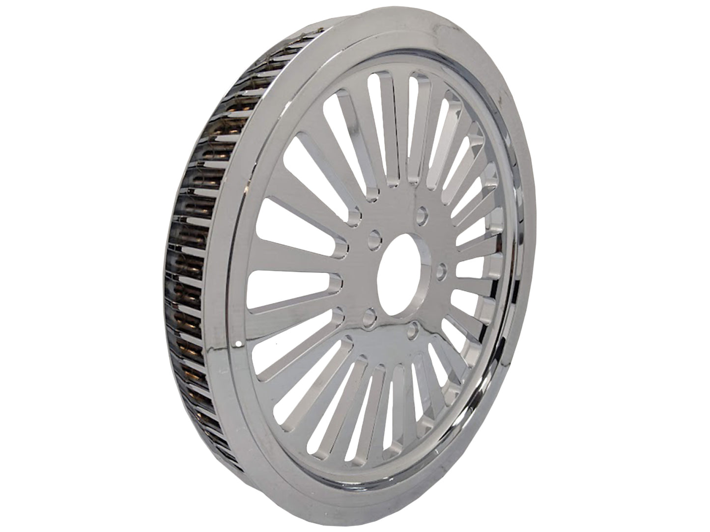CLEARANCE ITEM  King Spoke Drive Pulley 68 Tooth x 1" Chrome