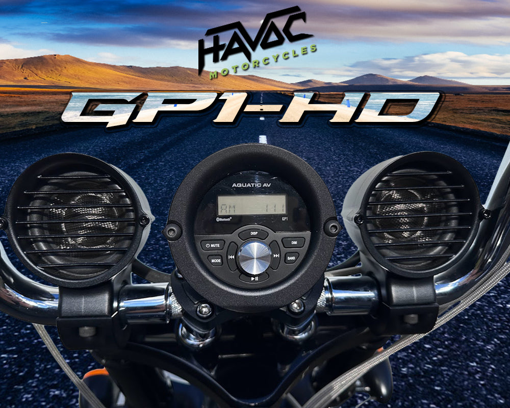Havoc GP-1 HD Softail Gauge Stereo Head Unit
