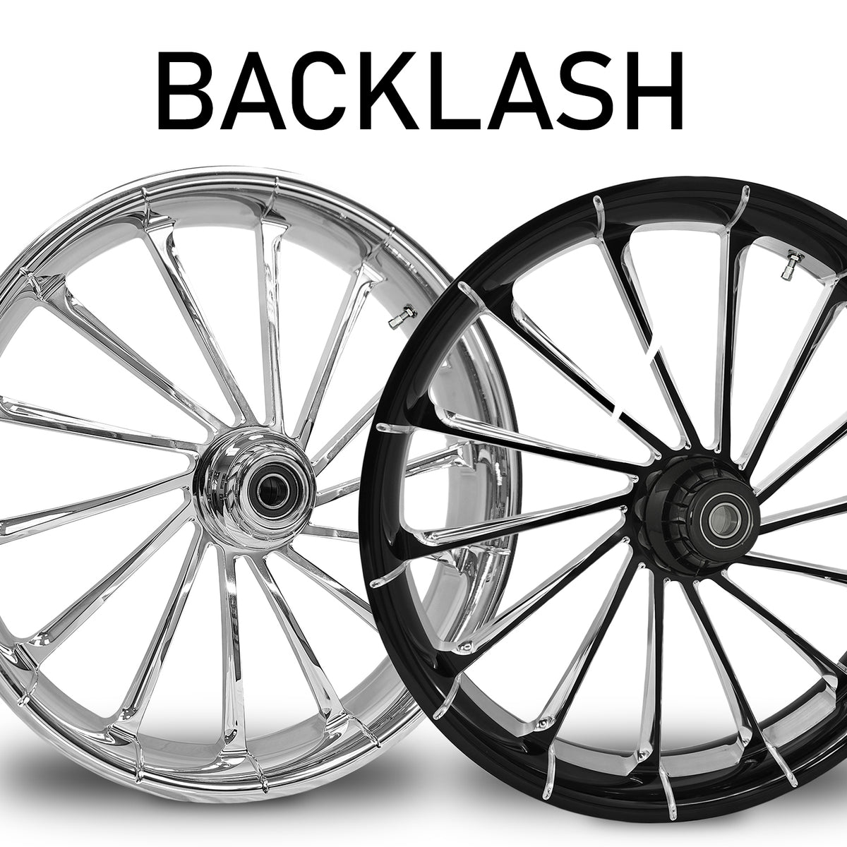 RC Components Backlash forged wheel – chrome and black finishes