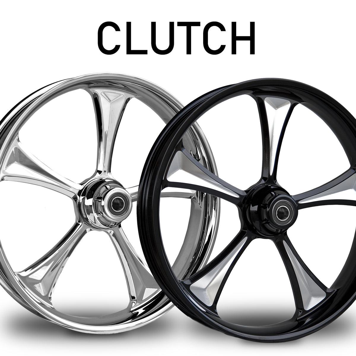 RC Components Clutch forged wheel – chrome and black finishes