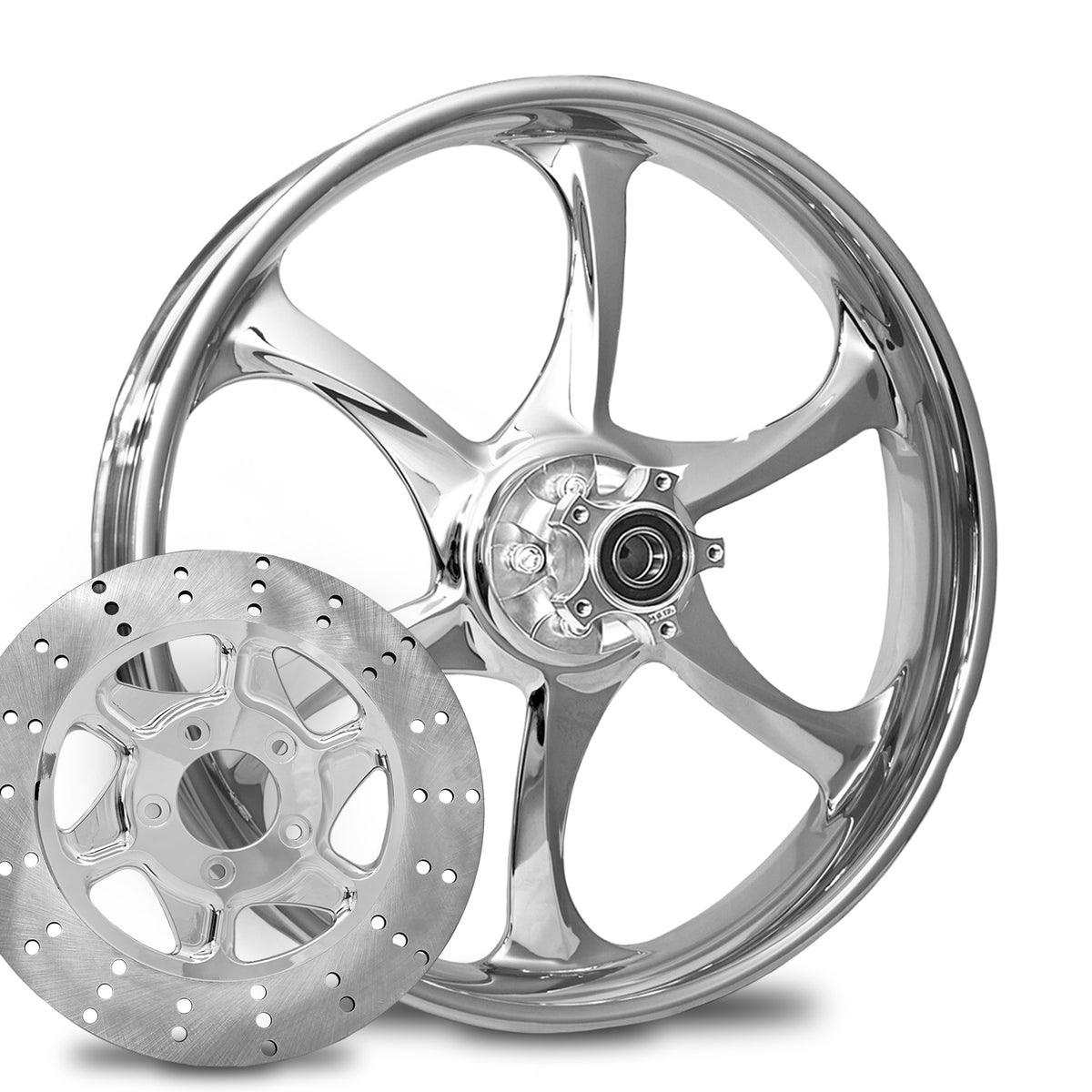 RC Components Contra forged wheel – chrome finish