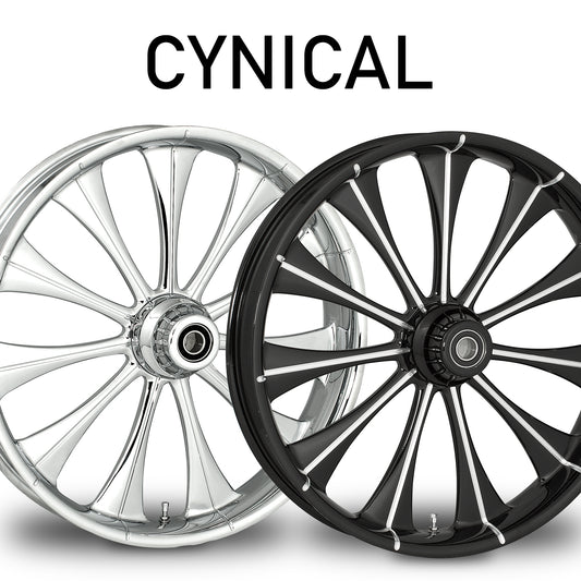 RC Components Cynical forged wheel – chrome and black finishes
