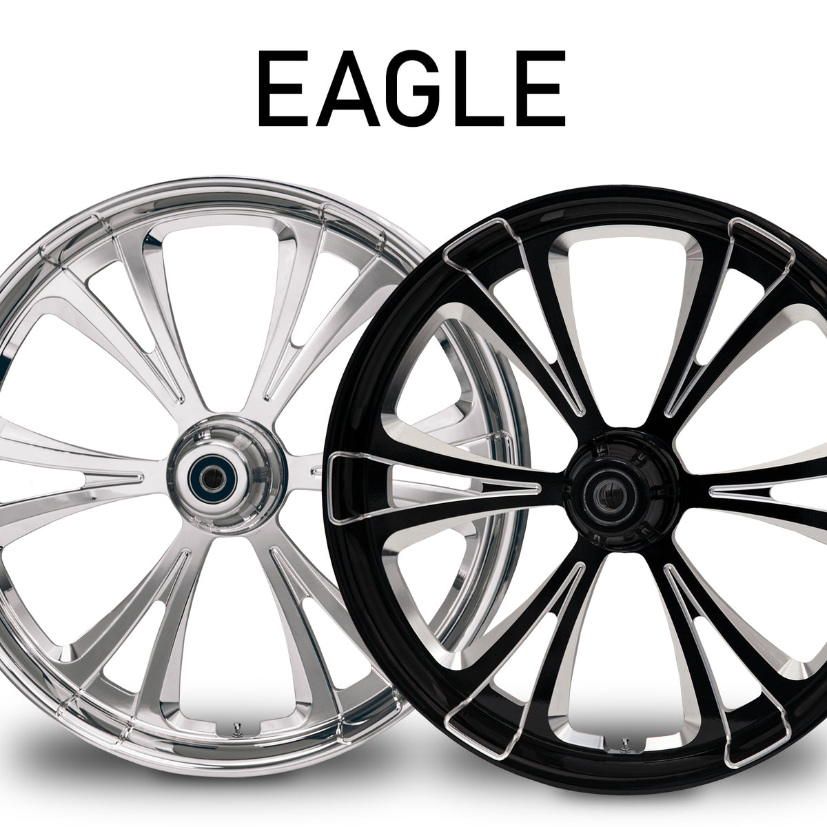 RC Components Eagle forged wheel – chrome and black finishes