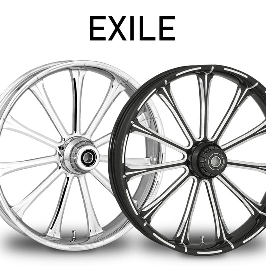 RC Components Exile forged wheel – chrome and black finishes