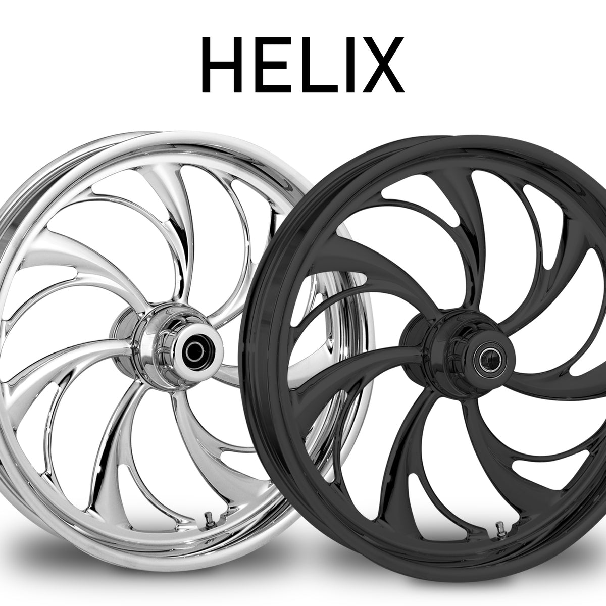 RC Components Helix forged wheel – chrome and black finishes