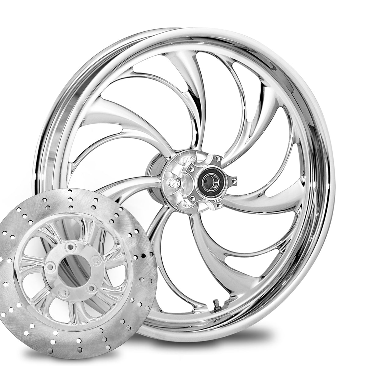 RC Components Helix forged wheel – chrome finish