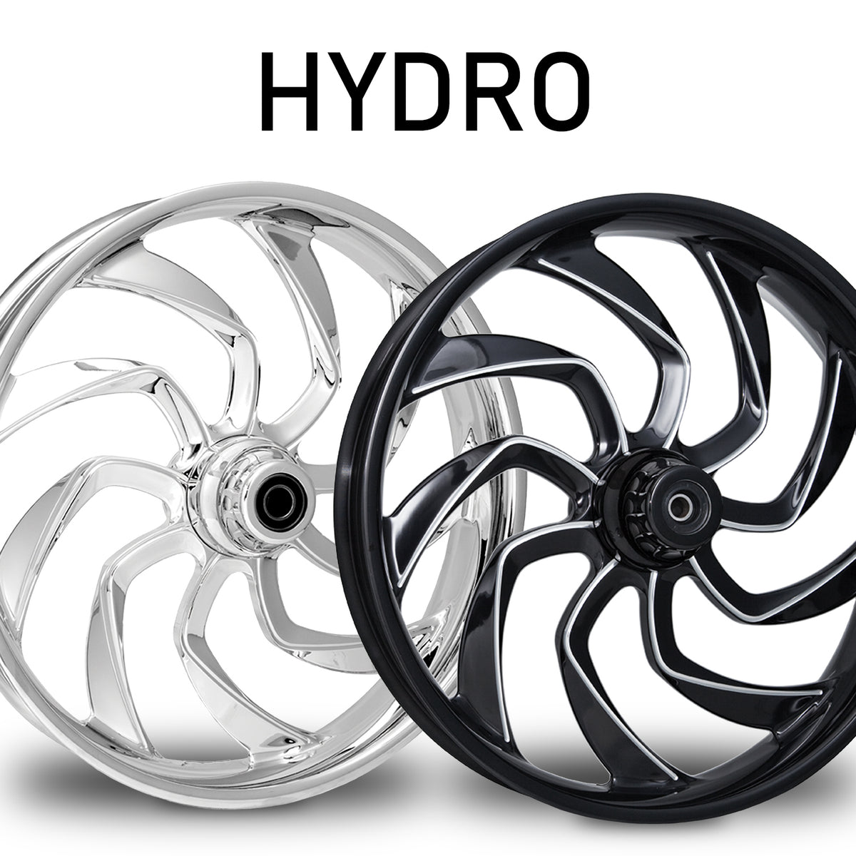 RC Components Hydro forged wheel – chrome and black finishes