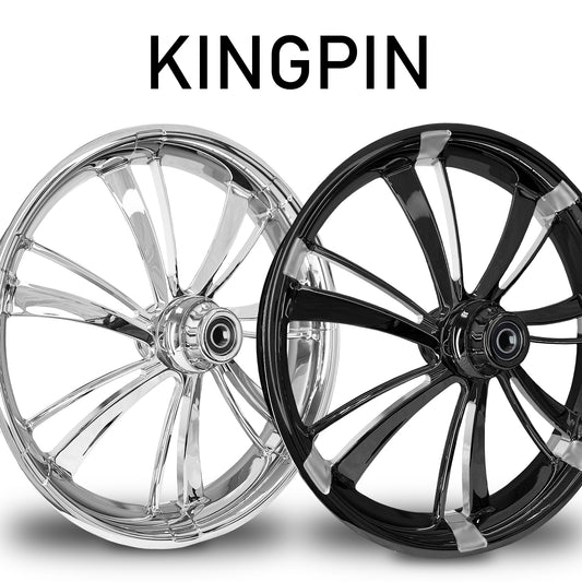RC Components Kingpin forged wheel – chrome and black finishes