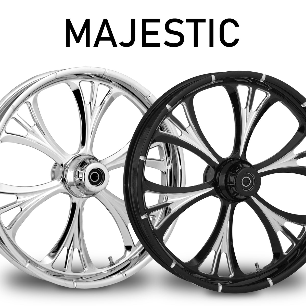 RC Components Majestic forged wheel – chrome and black finishes