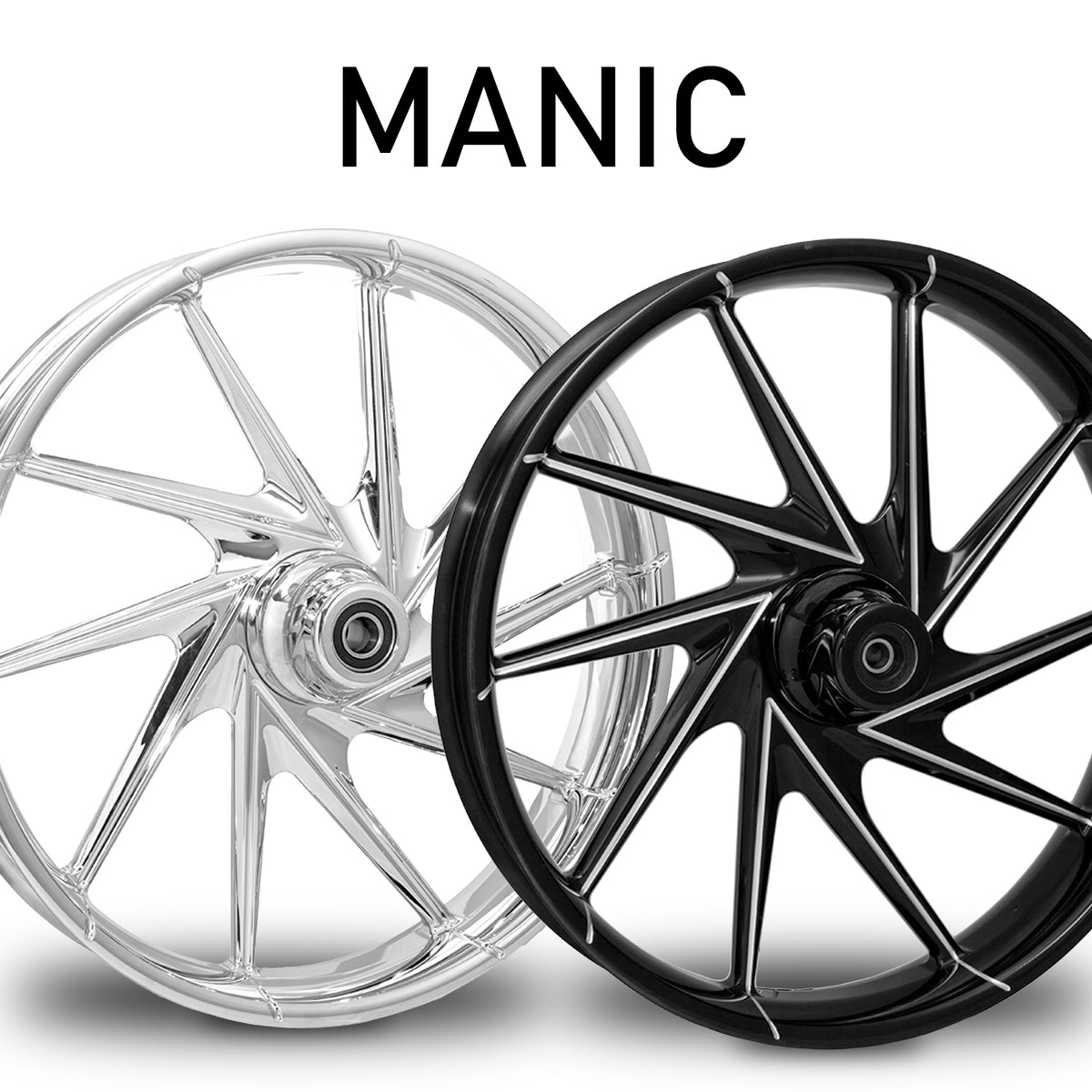 RC Components Manic forged wheel – chrome and black finishes