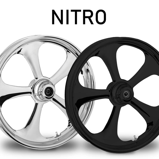 RC Components Nitro forged wheel – chrome and black finishes