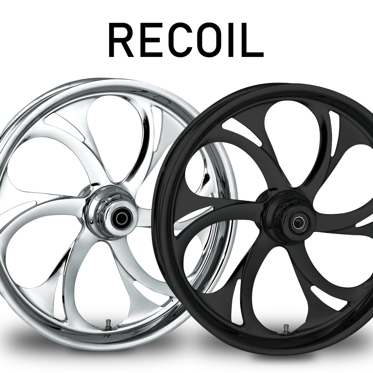 RC Components Recoil forged wheel – chrome and black finishes