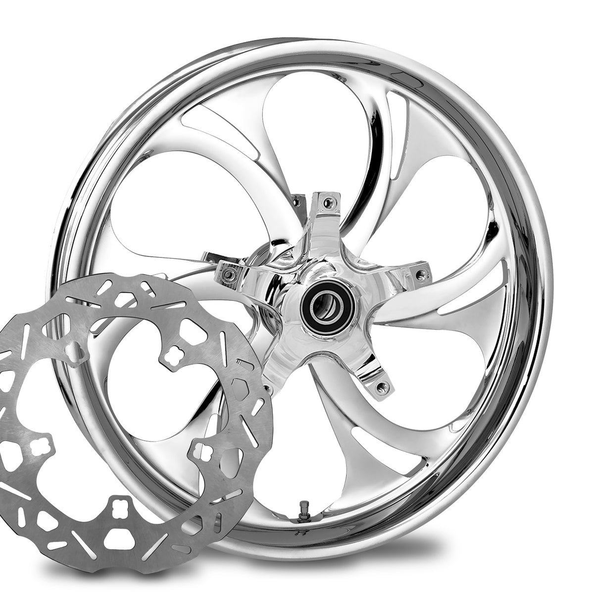 RC Components Recoil forged wheel – chrome finish