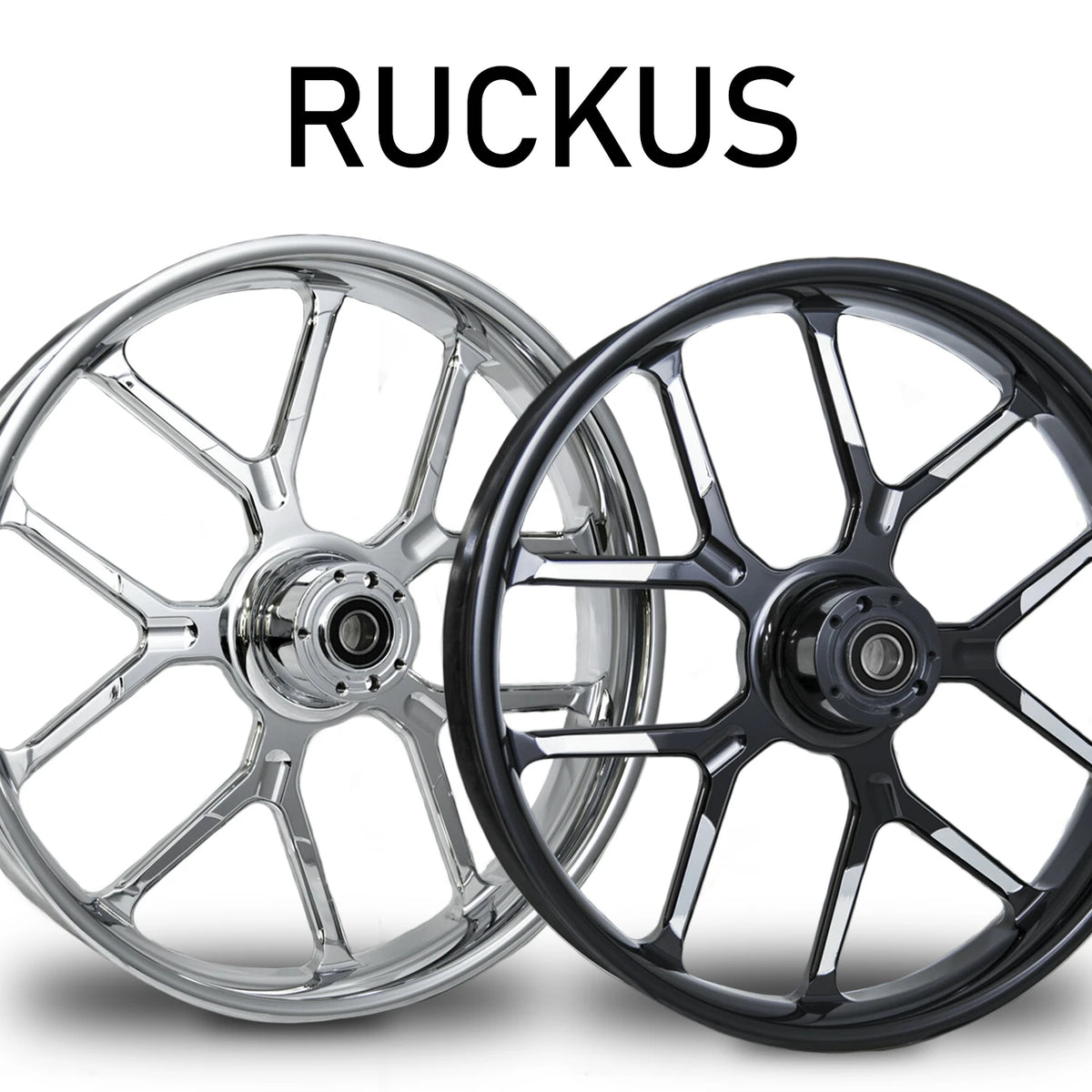 RC Components Ruckus forged wheel – chrome and black finishes