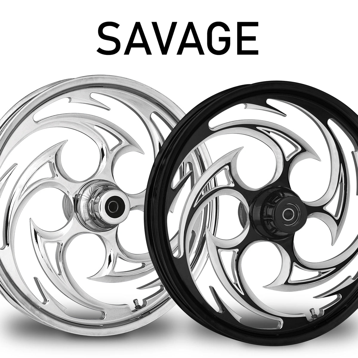 RC Components Savage forged wheel – chrome and black finishes