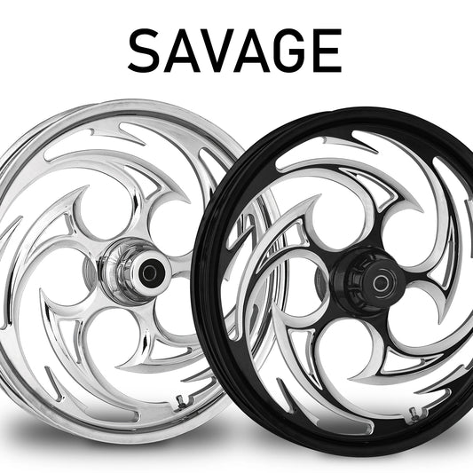 RC Components Savage forged wheel – chrome and black finishes