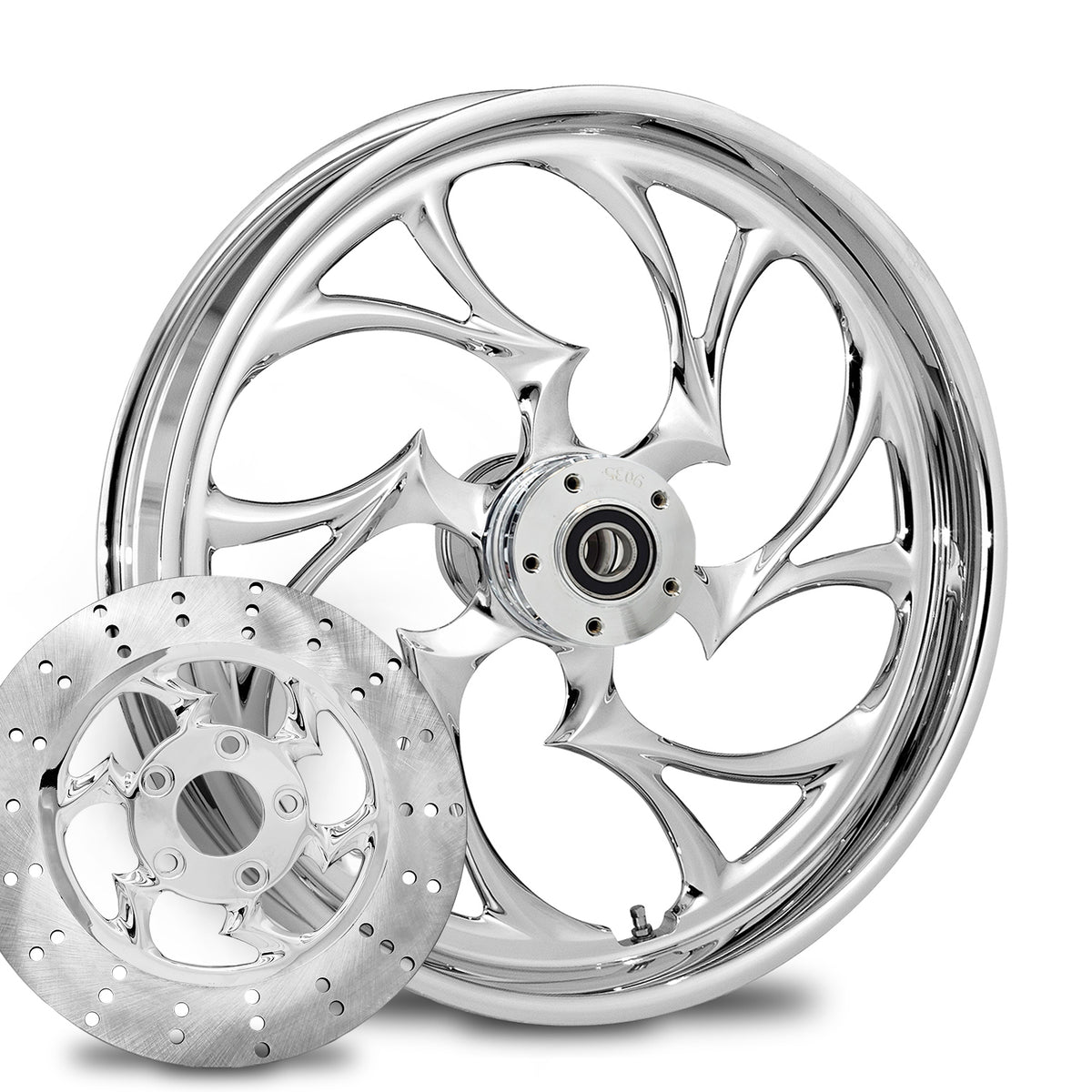 RC Components Shifter forged wheel – chrome finish