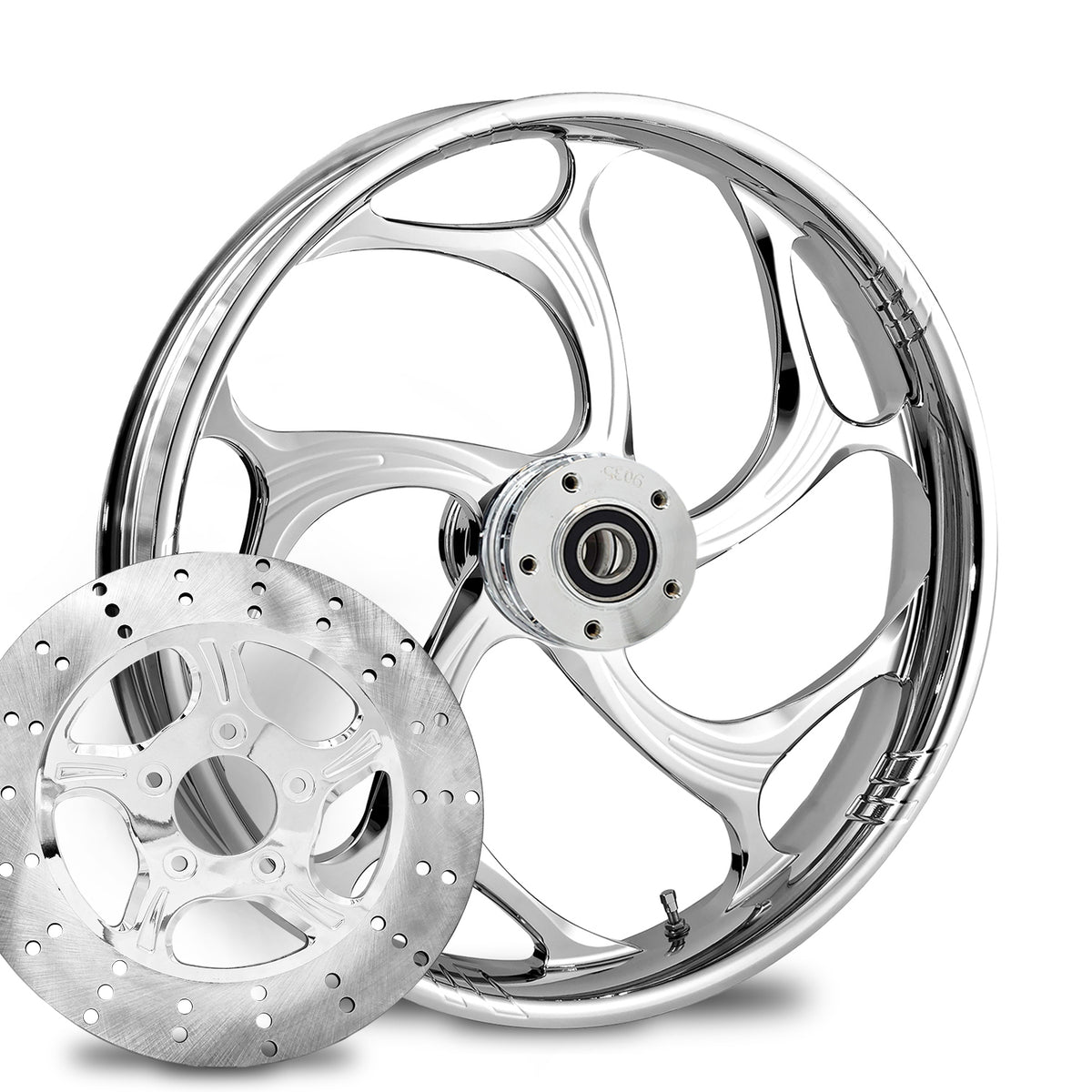 RC Components Torsion forged wheel – chrome finish