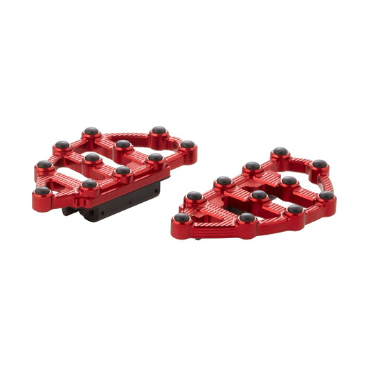 NESS-MX PASSENGER FLOORBOARDS, RED