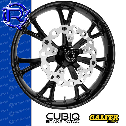 Rotation Delta Gloss Black Touring Wheel / Rear